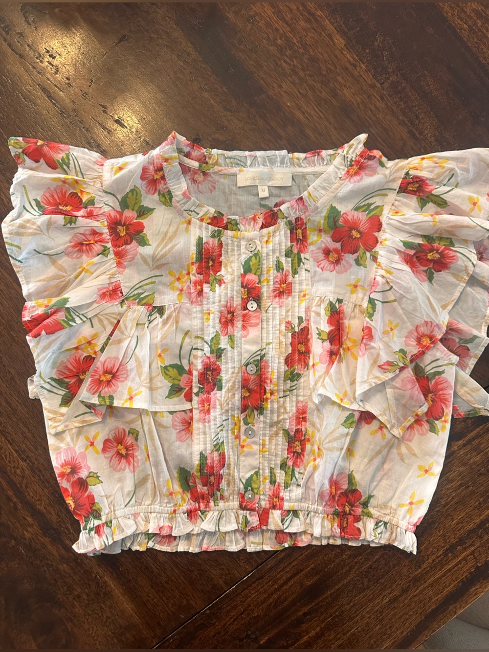Love Shack Fancy floral top